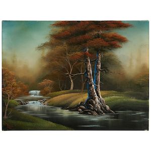River's Peace 18 x 24 in. (45.7 x 61 cm.) (Painted in 1991.)