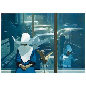 Madison Ave., Hawk 20 1/4 x 28 1/8 in. (51.4 x 71.4 cm.)