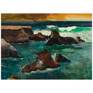 The Wave sight 21 x 29 1/4 in. (Executed in 1975.)