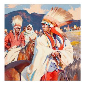Sage Riders 36 x 36 in. (Painted in 2022.)