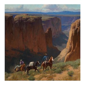 Rimming Out 42 x 42 in. (Painted in 2021.)