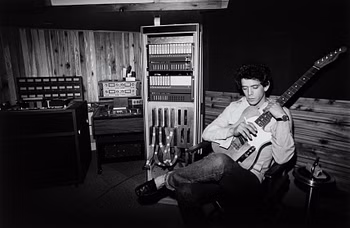 Lou Reed recording studio", 1977.