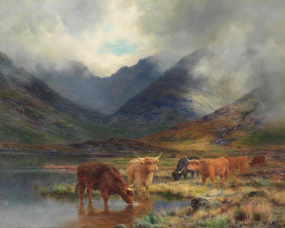 Highland Cattle in a Landscape