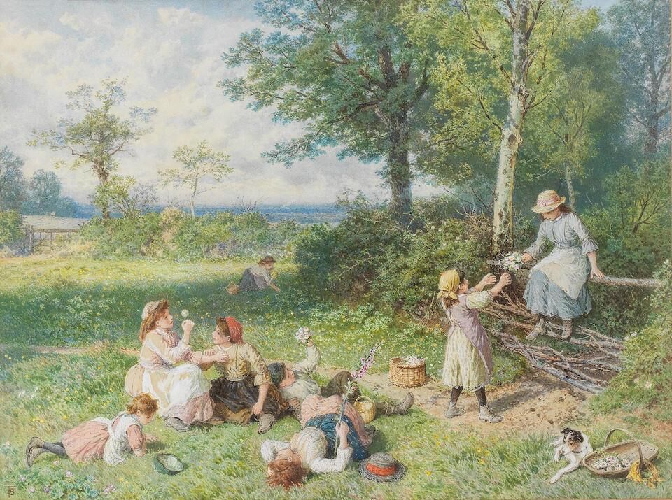 Gathering wild Flowers