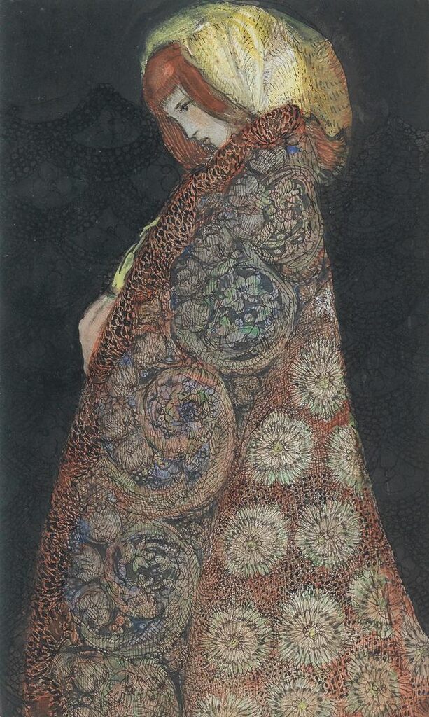Lady in cloak