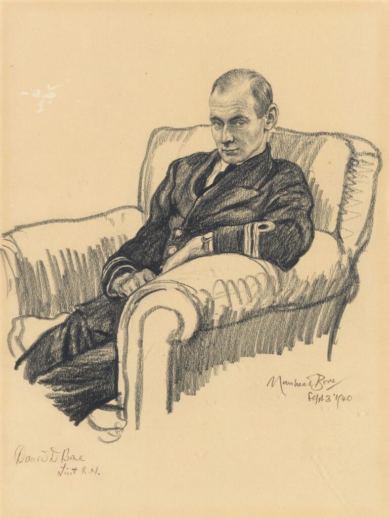 Portrait of Lieutenant David Drummond Bone of the Royal Navy