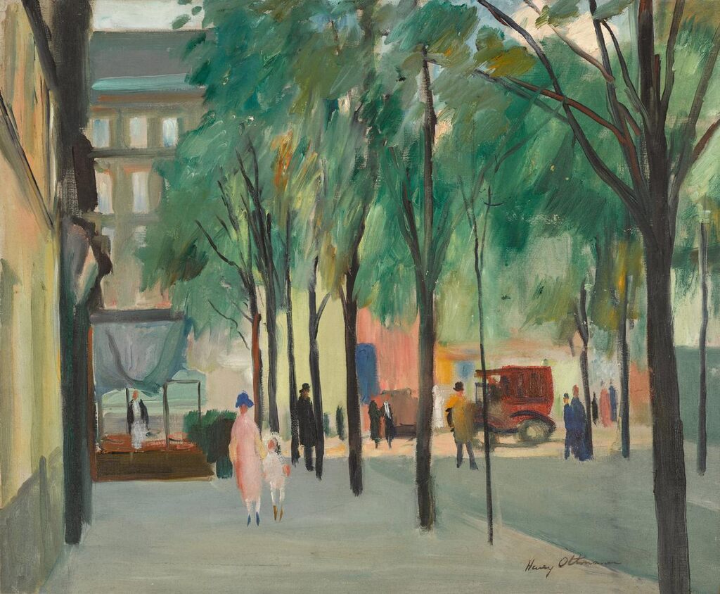 Boulevard à Paris (Angle Avenue Rachel)