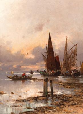 "Sunset on the Greek coast"