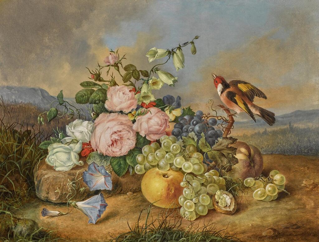 Still life with Goldfinch
