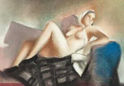 Lying nude