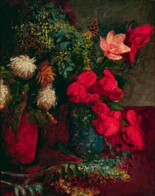 Still Life with Dahlias