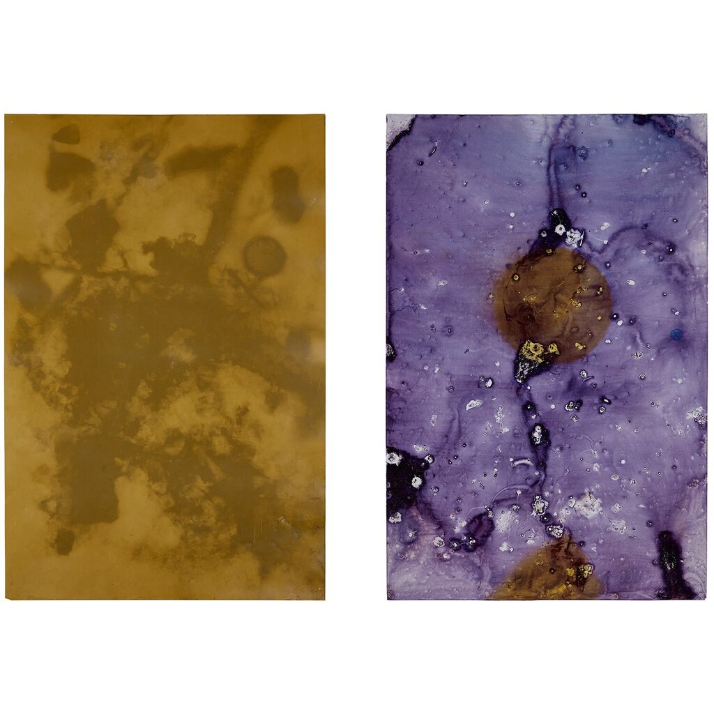 Two works: (i) The Sky is Falling 3; (ii) Purple Universe