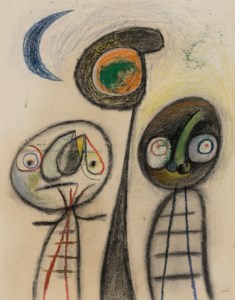 Sans titre (Personnages et lune)