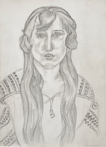 Femme aux cheveux longs