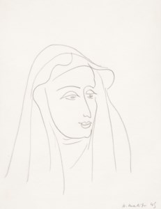 Femme (Etude pour les "Lettres portugaises ")