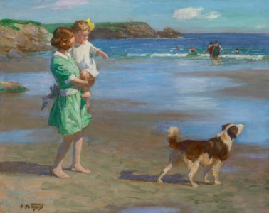 Edward Henry Potthast, At the Seashore (Summer Pleasures)