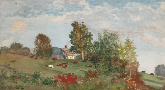 Winslow Homer, Farmhouse on a Hill