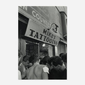Outside Mike’s Tattoo Shop in Coney Island, N.Y. (from the Brooklyn Gang series) 