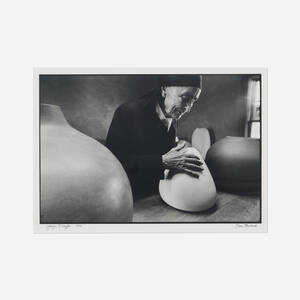 Georgia O'Keefe at the Ghost Ranch with Pots by Juan Hamilton, New Mexico