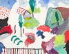 Landscape with Cypresses and Fence.