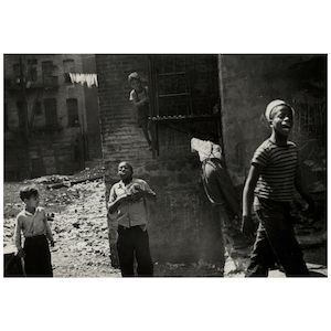 Helen Levitt (1913-2009); New York (Five Boys Playing, Harlem);