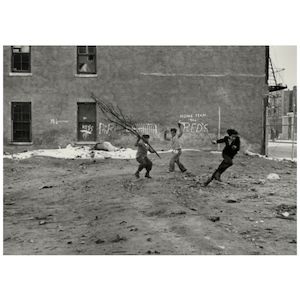 Helen Levitt (1913-2009); New York (Three Boys with Tree Branch);