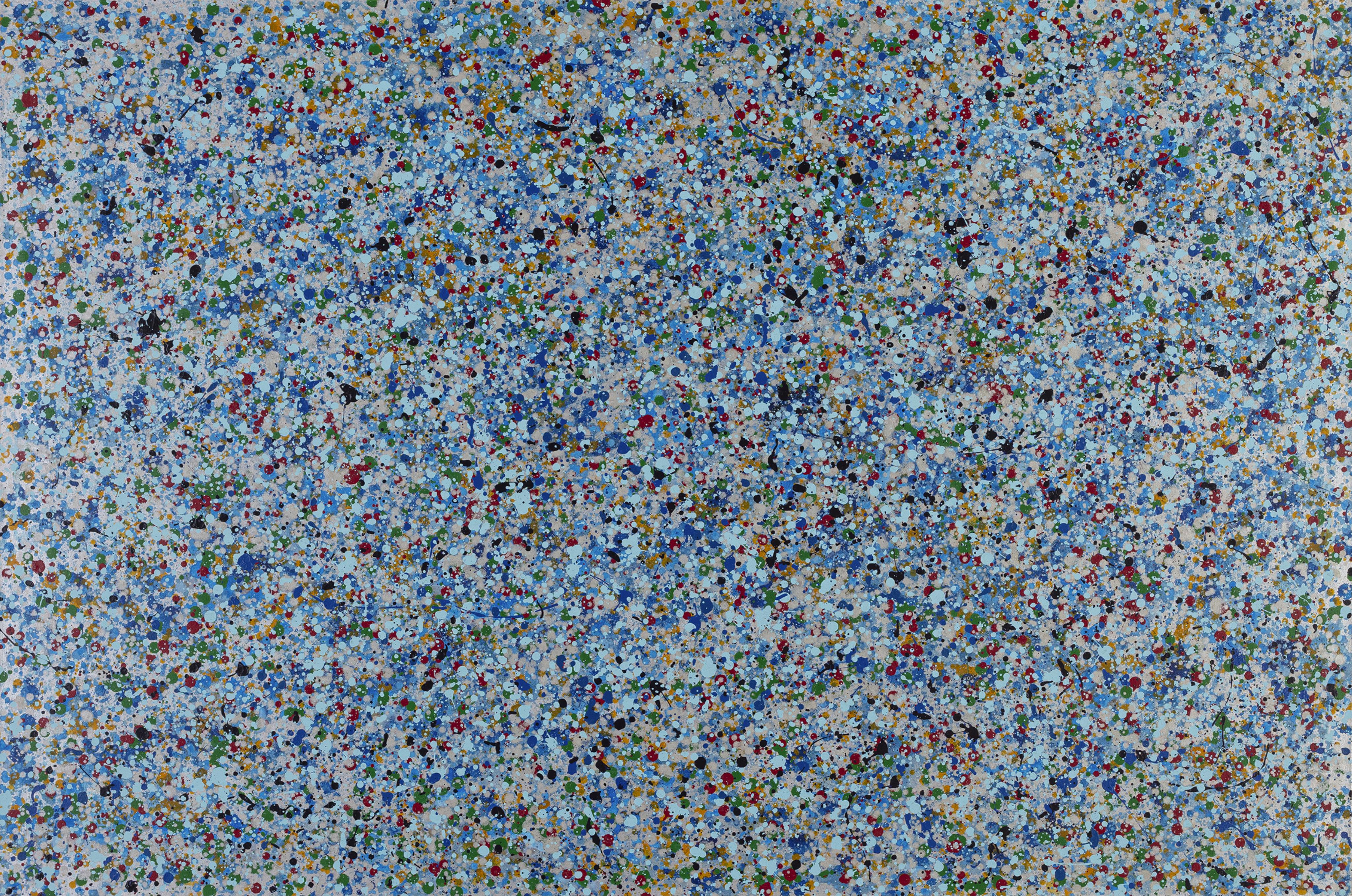 Freddie Styles, b. 1944, Silver Painting #1