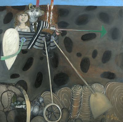 The Artist in a Boat