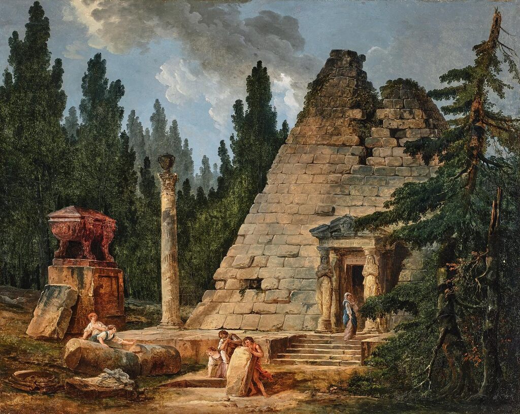 Capriccio with the Pyramid of Maupertuis