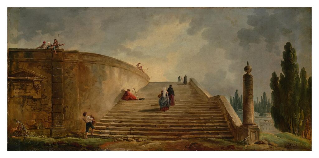 A grand staircase