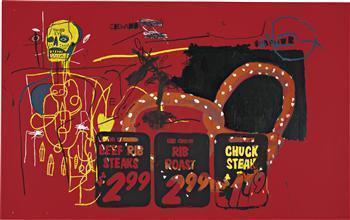 Andy Warhol, Third Eye by Jean-Michel Basquiat