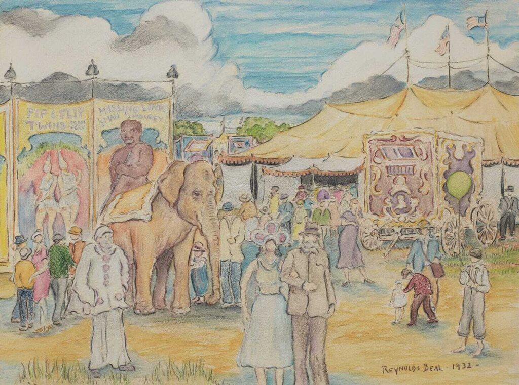 Untitled (Festive Crowd at the Circus)