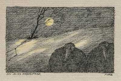"Ein altes Rabenpaar" (An Old Pair of Ravens)