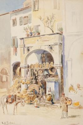 Market scene in Dalmatia
