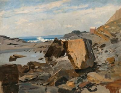 “Coast of Sturla near Genoa "