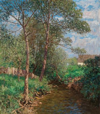 A Sunny Landscape with Stream