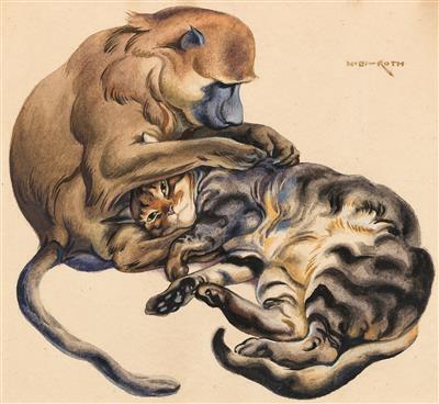 "Monkey and Cat"
