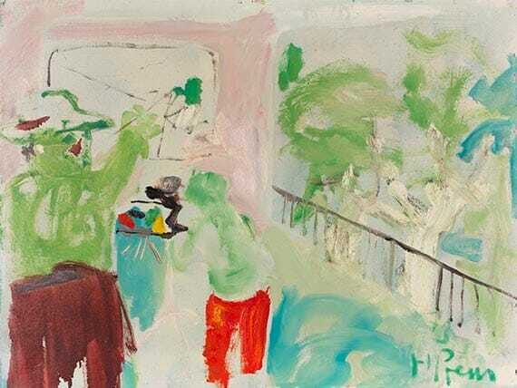 Ohne Titel (Künstler im Atelier)
