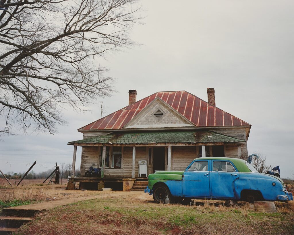 House and Car, Near Akron, Alabama
