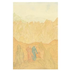 Austin Osman Spare (British, 1886-1956) Mystic Dreamscape (Painted in 1948)
