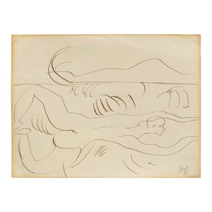 Duncan Grant (British, 1885-1978) Swimmer (Executed circa 1916-17)