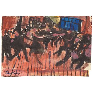 John Minton (British, 1917-1957) Party at Chelsea Arts Club (unframed)