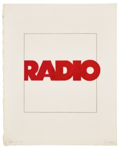 Ed Ruscha, Radio in Red