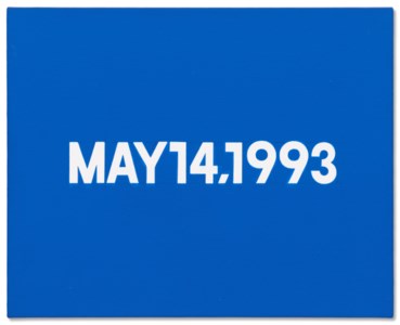 On Kawara, MAY 14, 1993 , from Today , 1966–2013