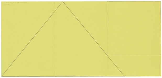 Robert Mangold, Triangle and Square within Three Rectangles