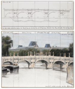 Christo, The Pont Neuf, Wrapped (Project for Paris)