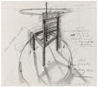 Bruce Nauman, Musical Chair Suspended as Foucault Pendulum
