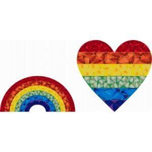 1. Butterfly Rainbow (Small) (H7-2); 2. Heart (Small) (H7-4)