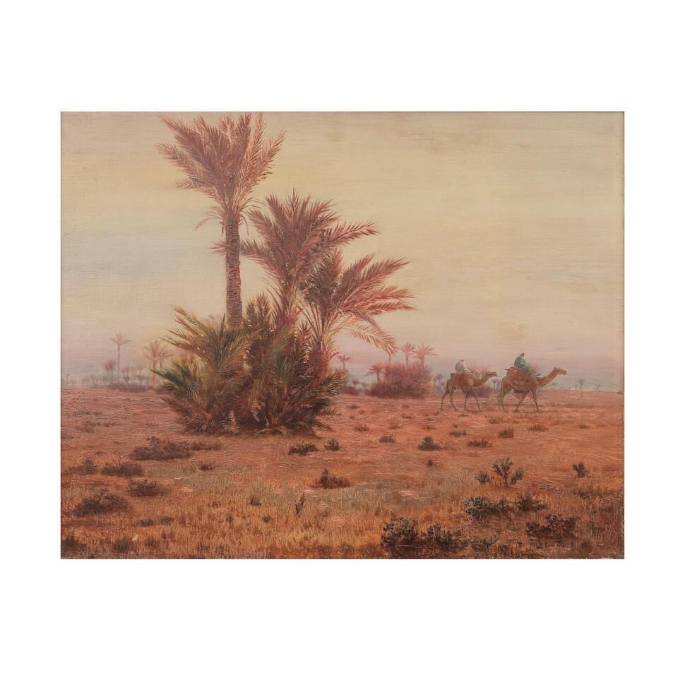 Le Caire, dromadaires dans le désert