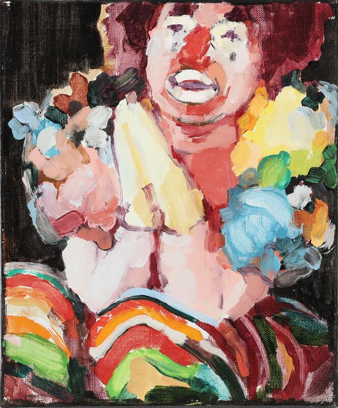 Clown Cindy at night